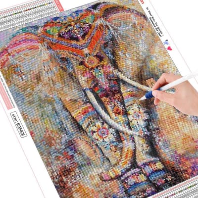 Diamant Mozaïek Olifant 5d DIY Diamant Schilderij Dier Diamant Borduurwerk 20X30 brown