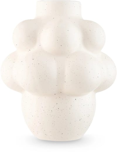 Easyplants | Vaas Stemlight 21 cm beige | Keramiek | Ovaal | beige | Japandi stijl | Design Vaas