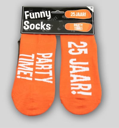 Sokken - 25 Jaar! Party time! - Funny socks