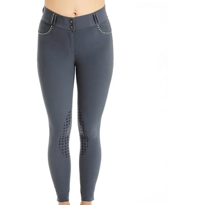 Rijbroek mid grip taille mi-haute dames Horseware Newmarket