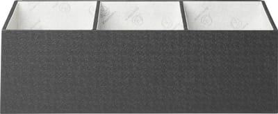 Exacompta 2x Bureau organizer 4 vakken OfficeByMe - Zwart - 68601E