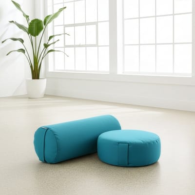 Yoga-Set Ananda (Meditationskissen Dhyana + Yoga-Bolster Samtosha)