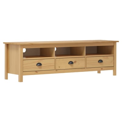 vidaXL - Tv-meubel - Hill - 158x40x47 - cm - grenenhout - honingbruin