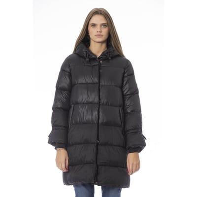 Baldinini Trend Zwarte Nylon Jas