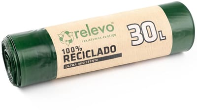 Duurzame 100% gerecyclede vuilniszakken 30 liter - 15 stuks