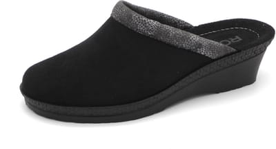 Rohde Dames Pantoffel Muil - 2459-90 Zwart - Maat 37