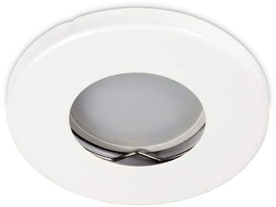 Kwazar Luminaire inbouwspot GU10 inbouwspot RIK.6 rond IP44 wit inbouwarmatuur plafondspot inbouwframe