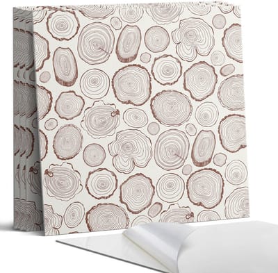 Coloray Wandpanelen Zelfklevend - Boomstammenpatronen op de achtergrond Zelfklevende Wandpanelen - 50 cm x 50 cm - Bruin Wandpaneel PVC - 4 stuks - Texturen Wandpanelen Zelfklevend - Wandpanelen Keuken - Wandpaneel Badkamer