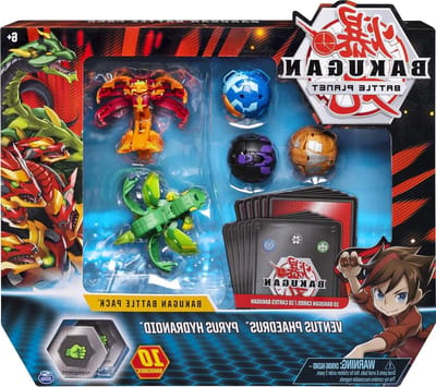 Bakugan Battle Pack - Speelgoed set Actie figuren - Vechten met vrienden - Inclusief 5 Bakugan - Medium - Meerkleurig