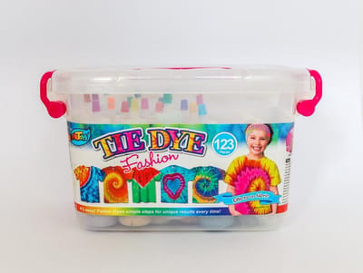 Artoys - Tie Dye kit - DIY knutselen meisjes / jongens - 18 flessen verf set 80ML - Opbergdoos inclusief handschoenen, elastiekjes, tafelkleed en instructies