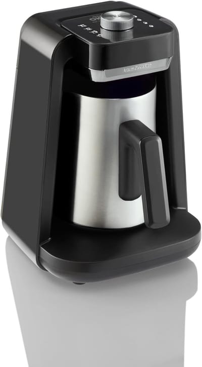 Koffiezetapparaat Turks - Mokkapot - Koffie Bereiden - Automatische Roerfunctie - 5 Koppen Capaciteit - Chroom