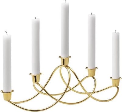 Georg Jensen Harmony kandelaar goud