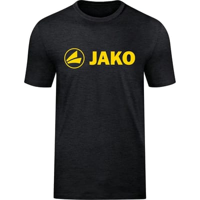 Jako Promo T-Shirt Heren - Citroen / Zwart Gemeleerd | Maat: XXL