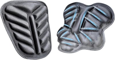 Motorstoelkussen - Zadelkussen Fiets - Comfortabel Rijden - Ademend Schuimrubber - 28.5 x 28 cm - Zwart