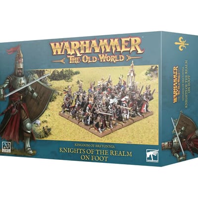 Figurine Games Workshop Warhammer ToW - Kingdom of Bretonnia Chevaliers du Royaume à Pieds