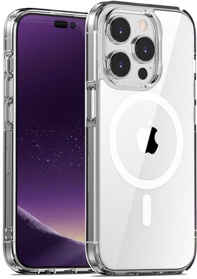 Mobiq - Schokbestendige MagSafe Case geschikt voor iPhone 16 Pro Max - transparant