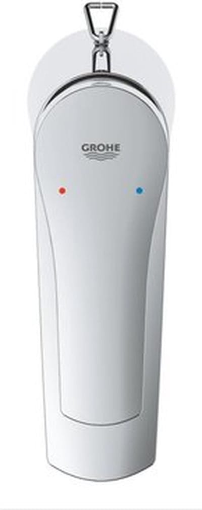 GROHE Eurosmart waterbesparende wastafelkraan s-size met ketting chroom