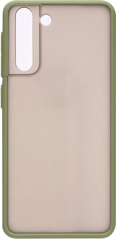 Shop4 - Samsung Galaxy S21 Hoesje - Harde Back Case Transparant Groen