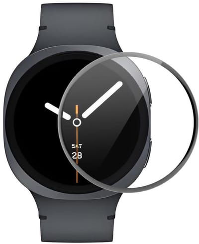 By Qubix - Screen protector - Full cover - Geschikt voor de Samsung Galaxy Watch 8 - 40mm
