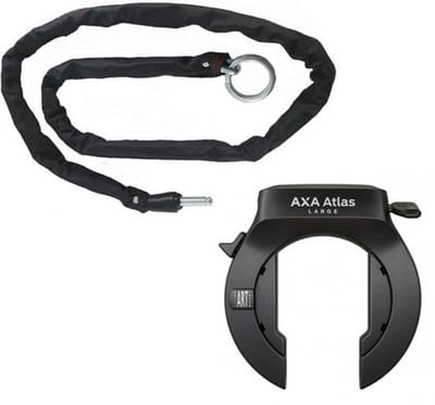 AXA Atlas Large ART2 inclusief 100cm insteekketting - Zwart