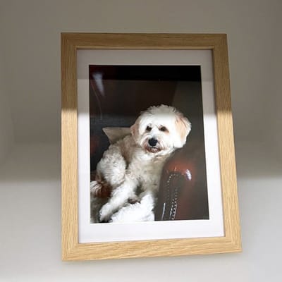 AL - Houten Fotolijst – Licht Bruin - 40 x 50 cm - Fotoformaat 30 x 40 cm