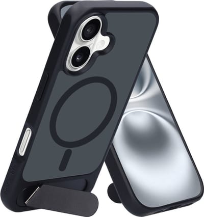 Mobiparts hoesje geschikt voor Apple iPhone 16 - Hardcover - MagSafe - Zwart Transparant