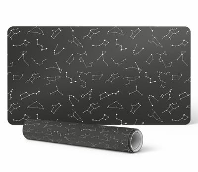 Beschermende decoratieve mat voor op kantoor met sterrenbeeldpatroon, 90x45 cm