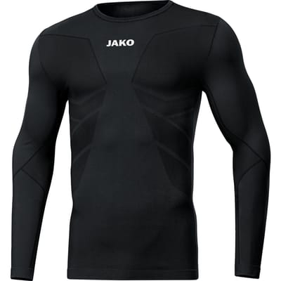 Jako Comfort 2.0 Longsleeve Kinderen - Zwart | Maat: 128-140