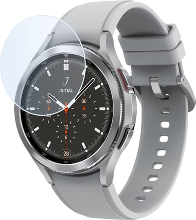 Screenprotector - Geschikt voor Samsung Galaxy Watch 4 Classic 42 mm - Extra Sterk - Tempered Glass - Gehard Glas - Beschermglas Screen Cover - Bescherm Protector voor Smartwatch