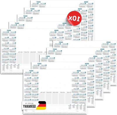 Bureauonderlegger Kalender - Bureaukalender Jaarplanner - Planning en Organisatie - 2-Jaar Overzicht 2026-2027 - DIN A2 - Niet gespecificeerd