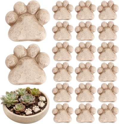 Plantenstenen - Decoratieve stenen - Tuin decoreren - Weerbestendig hars - 20 stuks - Meerdere kleuren