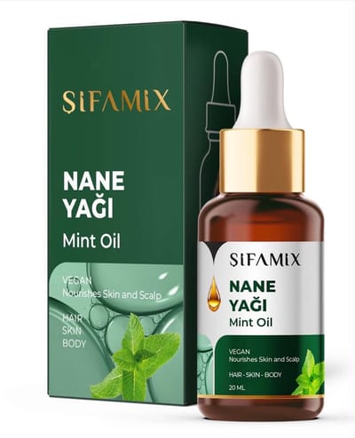 Sifamix Pepermunt Etherische Olie 20 ml - 100% Pure Peppermint Essential Oil - Vegan - Voor Huid, Haar & Hoofdhuid