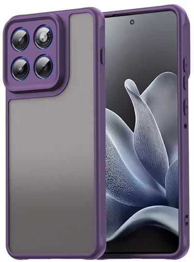 Coverup Hoesje - Geschikt voor Motorola Edge 70 Hoesje - Coverup Mat Transparante Back Cover met Camera Cover - Paars
