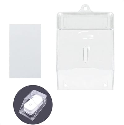 SnelShoppen - Weerbestendige Deurbellen Cover - Transparante Beschermhoes voor Deurbellen, Camera's, Intercoms, en Toegangscontrollers - 1 Stuk Hoogwa