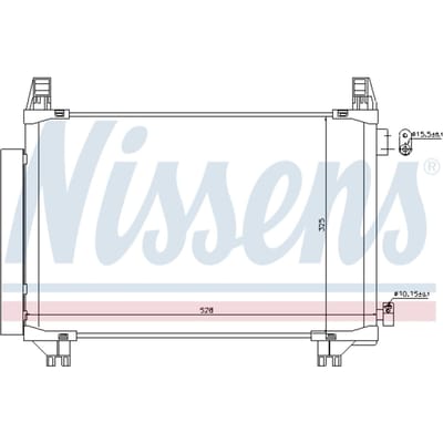 Condensator, airconditioning NISSENS 940270