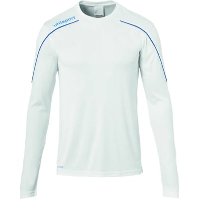 Uhlsport Stream 22 Voetbalshirt Lange Mouw Kinderen - Wit / Royal | Maat: 140