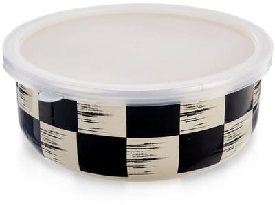 Orion Szachownica Serie - Emaille Kom Met Deksel - 19 cm - 1,5 l - Retro Stijl