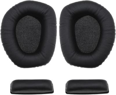 Dailygoods - Oorkussens - Hoofdband Pads - Comfortabel en duurzaam - Zwart - Hoofdtelefoon Accessoires - Geschikt voor Sennheiser - Oorkussen en hoofd...