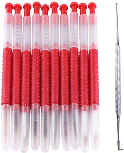 Dailygoods- Imkerei Pluggen 10 Stuks - Gereedschap voor Bijenlarven - Antislip Handgreep - Kunststof Naald - Nauwkeurige Omslag - Geschikt voor Alle Gebruikers - Bijenveredelingsgereedschap