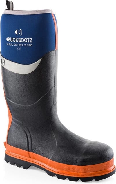 Buckler Veiligheidsschoenen knielaarzen  Buckbootz maat 40 blauw/oranje s5