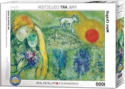 Puzzel 1000 stukjes - Legpuzzel kunst - Ontspannen hobby - Inclusief sorteerschalen - 68 x 48 cm - Meerkleurig