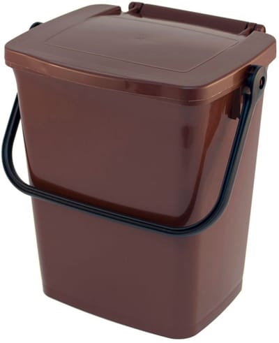 V-Part - Minimax rechthoekig 7 ltr - Polypropylene - bruin - Prullenbak
