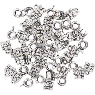 50 stuks D09 Haarvlechtkralen Retro Legering Baard Sieraden Decoratie voor Baardvlechten