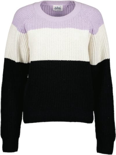 Blue Seven dames - Trui 247969 lila / beige / zwart streep maat 38