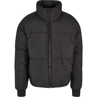 Urban Classics - Short Big Gewatteerd jack - M - Zwart