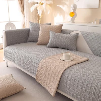 Noordse Idillische Bankhoes Katoen Schuren Bankmat Hoes Universele Hoekbank Handdoek Antislip Bankhoes Woonkamer Meerdere maten 70x70cm 1pcs