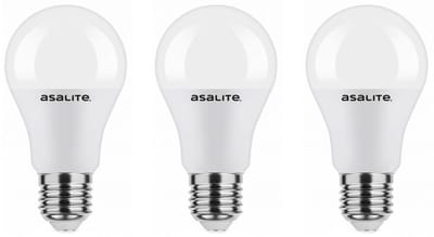 Asalite LED Lamp A60 E27 Fitting - 9W = 60W - 820 Lumen - 4000K Neutraal Wit Licht - Niet Dimbaar - 220-240V - Energiezuinig - 3 stuks