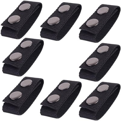 2/4/8 stuks Zware Riemhouder Duurzaam Sport Dubbele Drukknoop Nylon Riem Riemgesp 8pcs gray