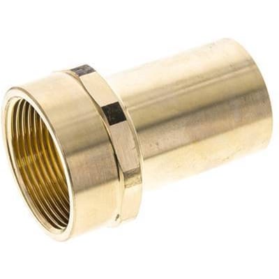 Perskoppeling - 42mm Buiseinde & Rp 1-1/2'' Persmof - Koperlegering