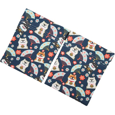 Mastectomie Drain Houder Tas Elastische Band Lengte Verstelbaar Borstchirurgie Drainagezak Hond Patroon white